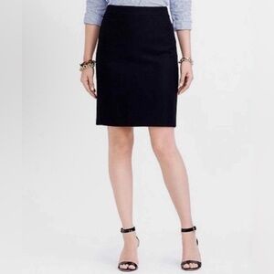 2 Wool j crew pencil skirt beige/black